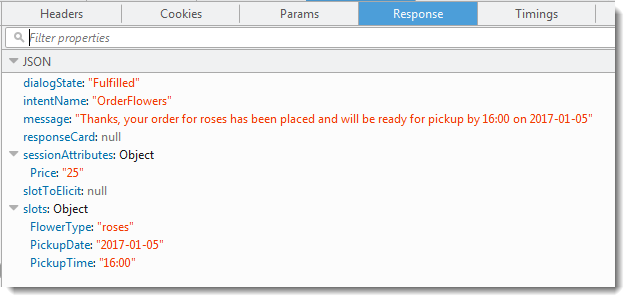 JSON data for the confirmation prompt.