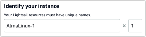 The instance plan picker in the Lightsail console.