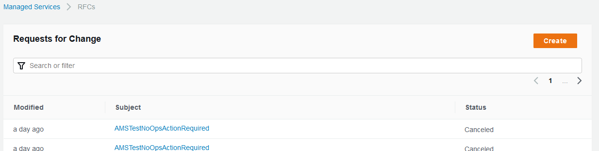 RFC list page.