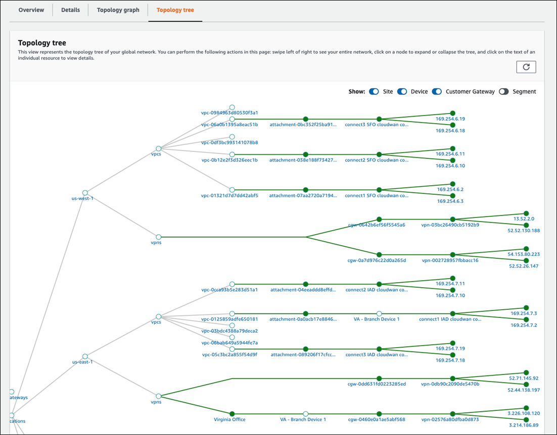 
                        Network Manager topology tree
                    