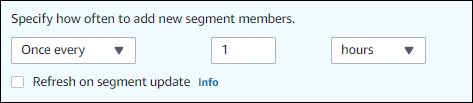 
                        An example of how often to add participants from a segment.
                    