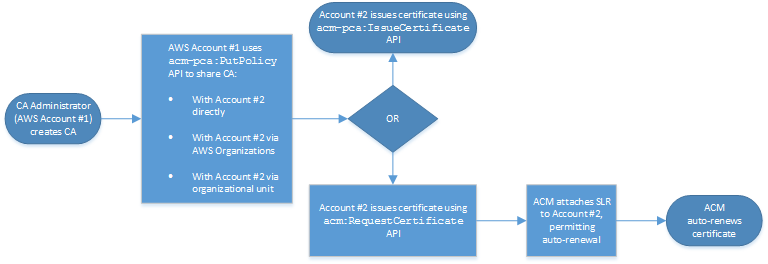 Cross-account issuance using the APIs