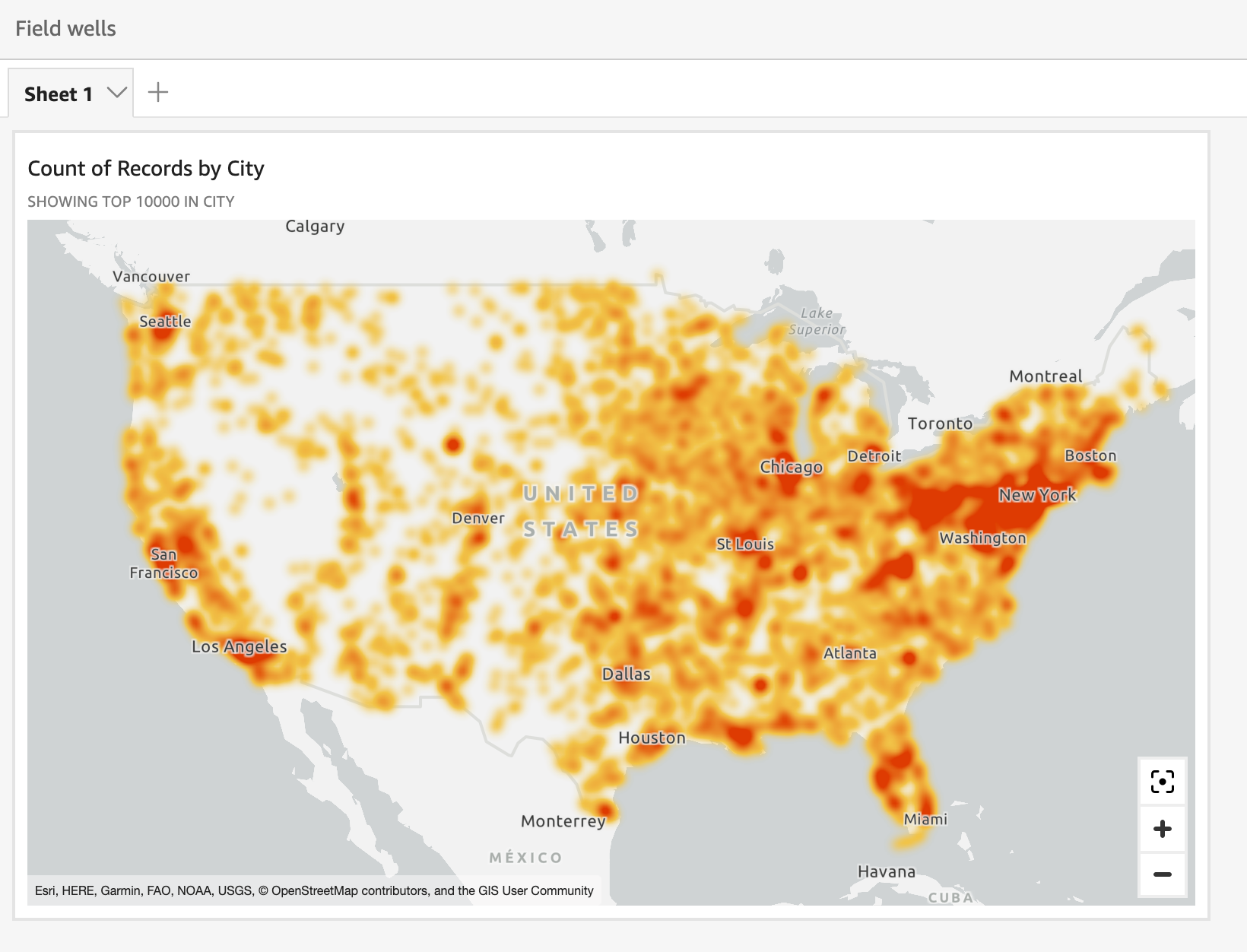 This is an example of marker clustering at work.