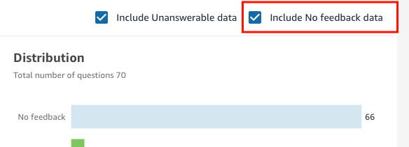 
                            Image of the Include No feedback data option.
                        
