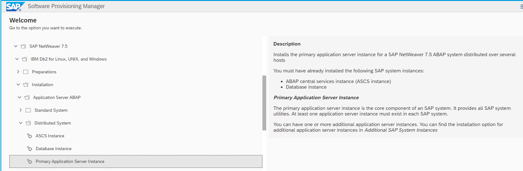 Install the PAS instance