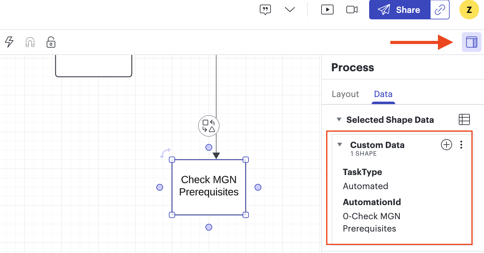 create lucid automated task data