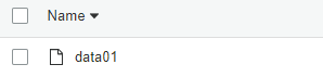 Amazon S3 object labeled data01.