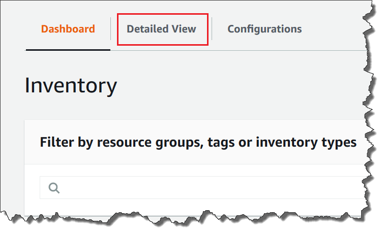 
                                Accessing the AWS Systems Manager Inventory Detailed View
                                    page
                            