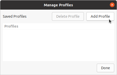 
      Linux add profile
     