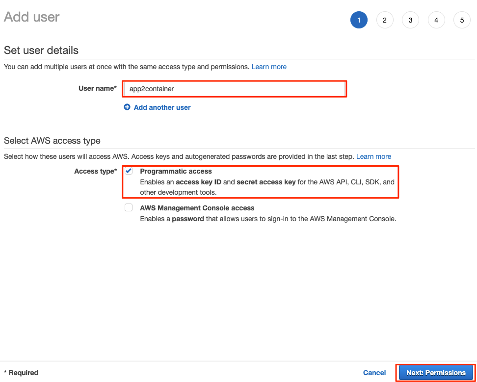 Screen showing Add User dialog