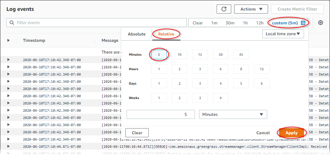 Monitoring gateway logs - AWS IoT SiteWise