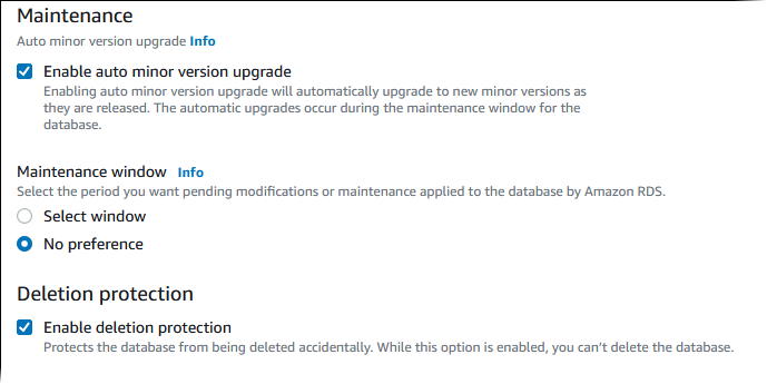 Scegliere tra funzionalità amministrative aggiuntive di Aurora PostgreSQL.