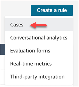 Seleziona Crea una regola, quindi Casi.