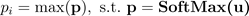 Punteggio di probabilità Softmax