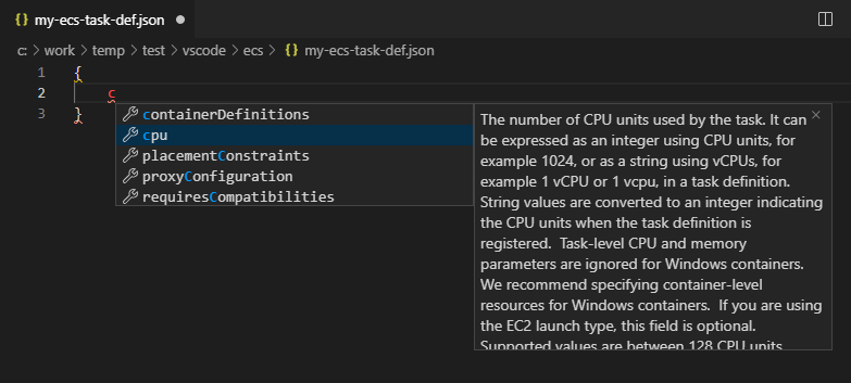 
                        Finestra di dialogo IntelliSense.
                    