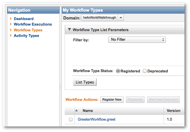 HelloWorldWorkflow ワークフロータイプ