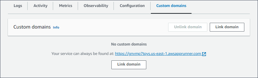 App Runner サービスのカスタムドメイン名の管理 Aws App Runner