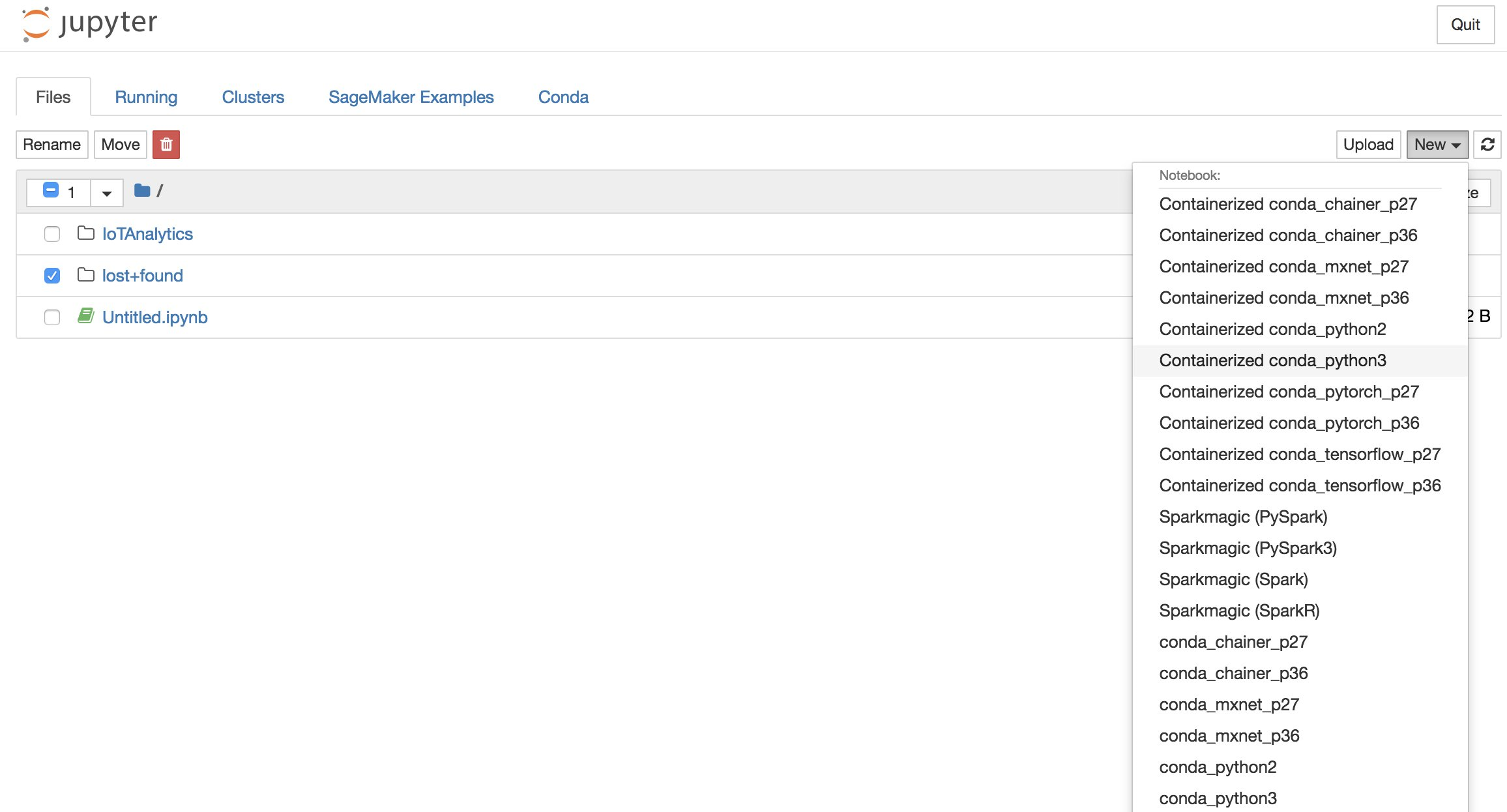 AWS IoT Analytics でノートブックのコンテナ化拡張機能を更新します。