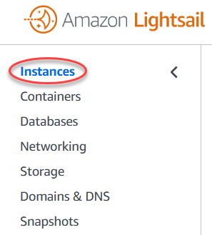 
            Lightsail の ホームページ。
          