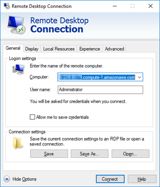 Microsoft リモートデスクトップ接続。