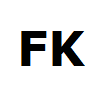 
                                シンボルとしての「FK」の文字のイメージ。
                            