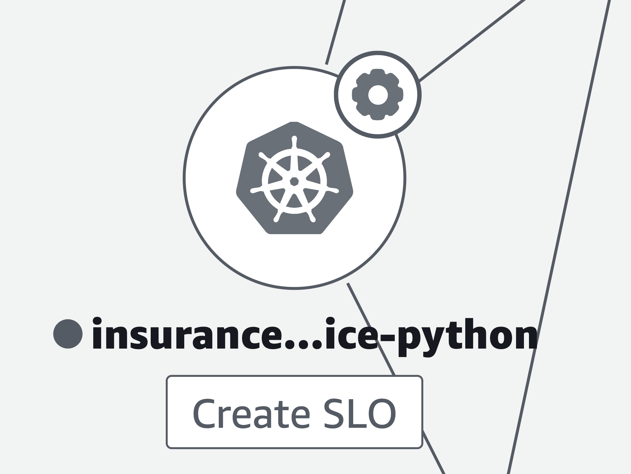 Kubernetes 컨테이너에 대한 아이콘.