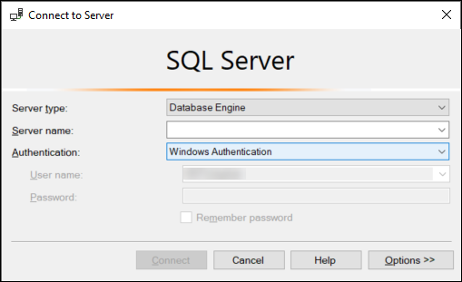 
				Windows 인증을 사용하여 SQL Server에 연결
			