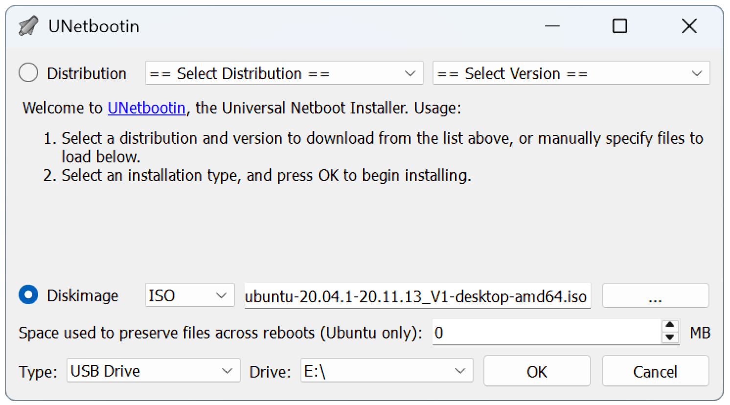 
                                              이미지: 부트 디스크 이미지를 위한 ISO 파일 설정(Ubuntu) 
                                         