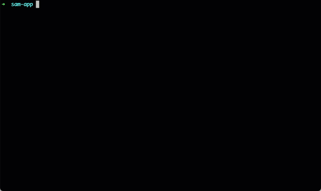 sam sync 명령을 사용하여 로컬 변경 사항을 AWS 클라우드에 동기화합니다 AWS SAMCLI.