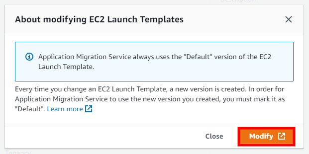 EC2 Launch Template Application Migration Service