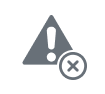 Warning icon with an exclamation point inside a triangle. (AI generated)