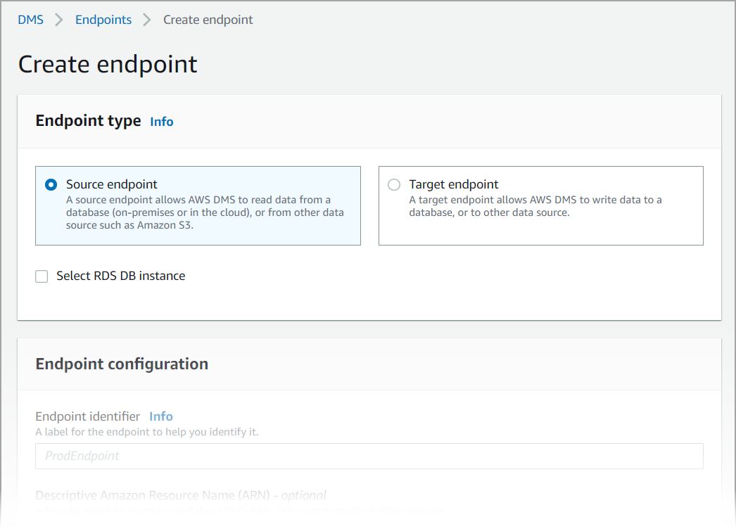 
                Criação de endpoint
            