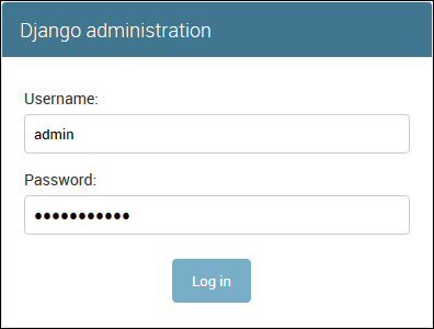 Insira o nome de usuário e a senha que você criou na etapa 2 para fazer login no console de administração.