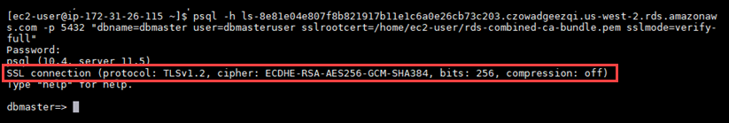 Estado da conexão do banco de dados Postgres.