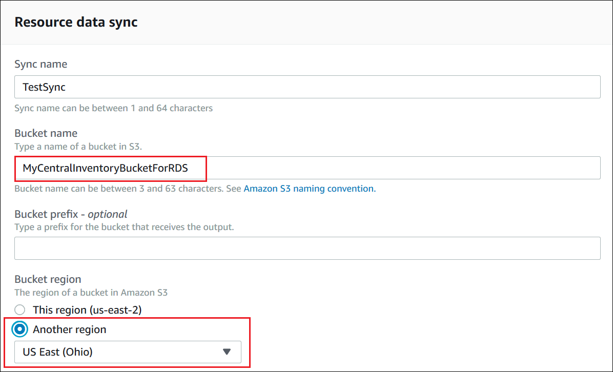 
                        Sincronização de dados de recursos do Systems Manager de várias Regiões da AWS
                    