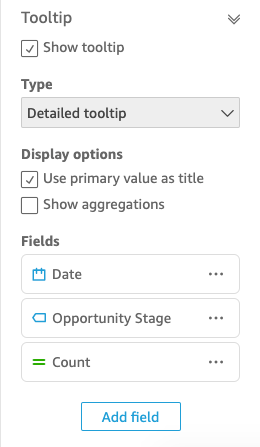 
								Image of the tooltip tab in the Format visual pane with all options expanded.
							