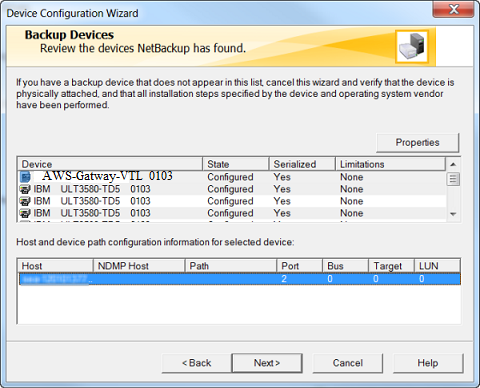 Testing Your Setup by Using Veritas NetBackup - AWS Storage Gateway