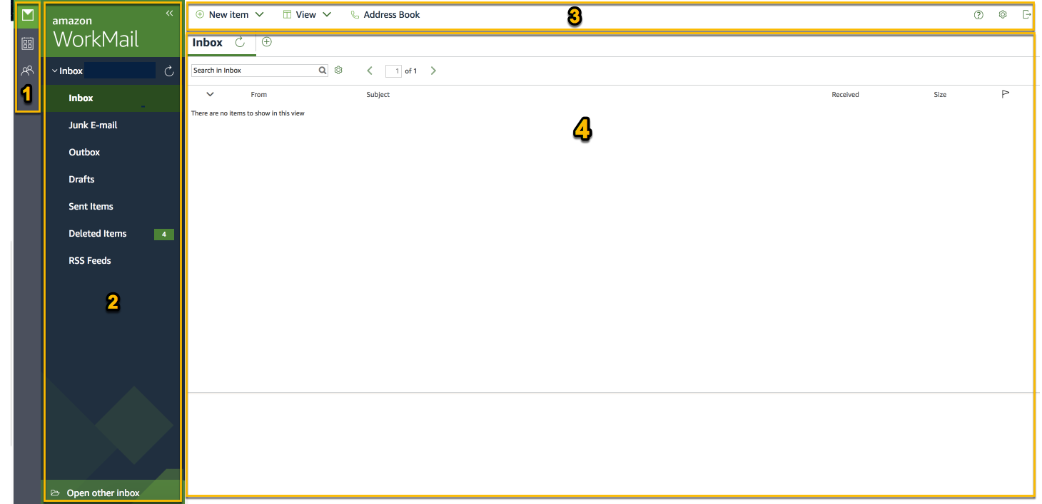Getting Started with the Amazon WorkMail  Application Amazon WorkMail