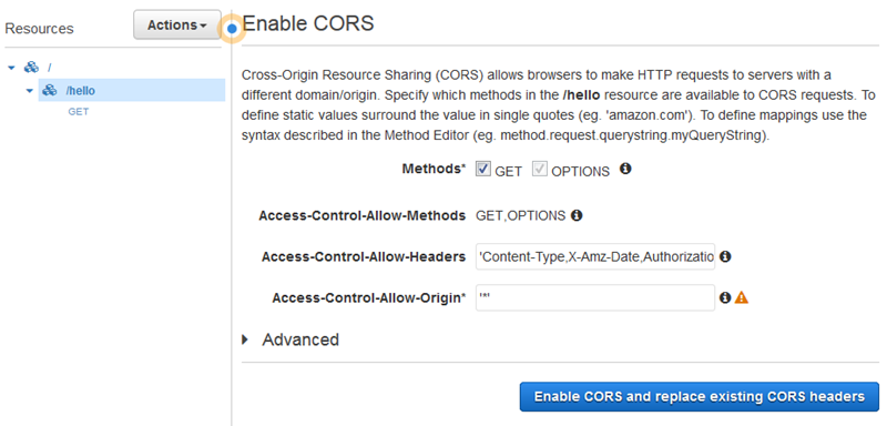 Enable cors. Cross-Origin resource sharing. Cors headers.