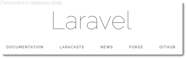 Laravel website header with navigation menu items for Documentation, Laracasts, News, Forge, and GitHub.