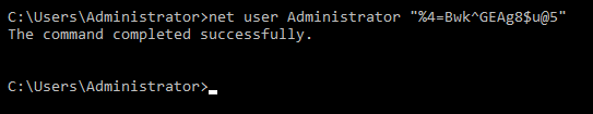Amazon EC2 中 Windows Server 上的密码会重置。