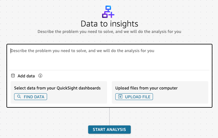 Amazon 中的一个新场景 QuickSight。