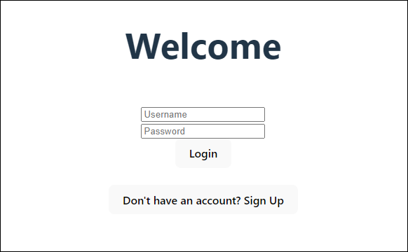 反應型範例 Web 應用程式的註冊頁面螢幕擷取畫面。