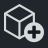 Icon depicting a cube with an upwards arrow on top. (AI generated)