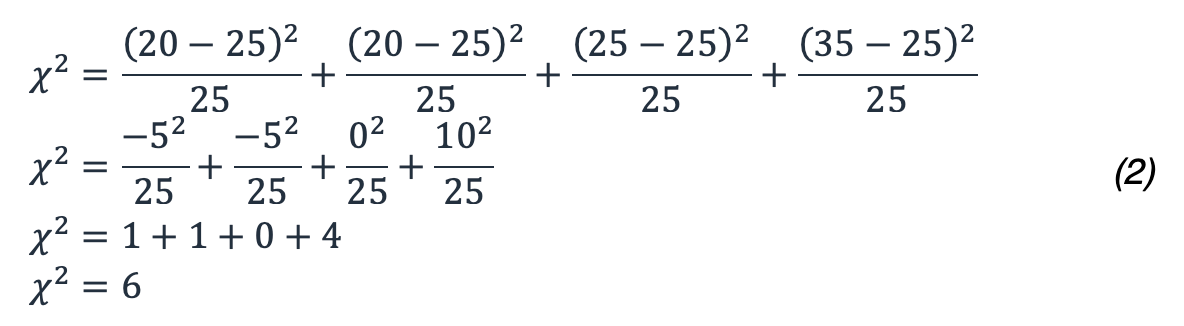 使用我們的示例 E ii，O 和 X 2 的公式，得到 6 的答案。